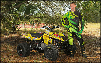 GNCC XC1 Pro ATV Racer #4 Chris Bithell - Suzuki LTR450 ATV
