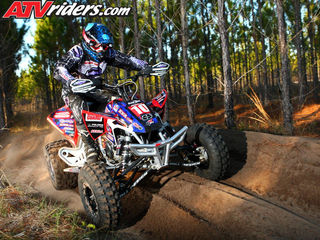 I want to race my honda 450r through the woods #6