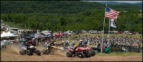 Adam McGill - Honda 450R ATV with Chris Borich in chase