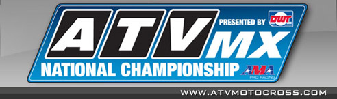 AMA ATV Motocross National Motocross Racing Series Logo