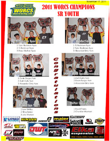 2011 WORCS JR Youth ATV Champions