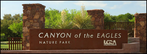Canyon of the Eagles Nature Park Sign
