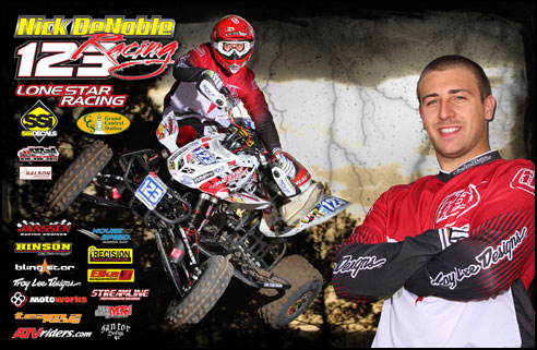 AMA Pro ATV Motocross Racer Nick DeNoble - Honda 450R ATV