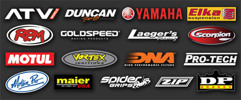 ATV World ATV Motocross Race Team Logo