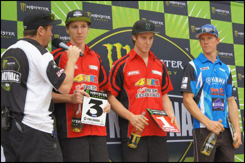 Australian Pro Quad MX Championship Round 2 Podium