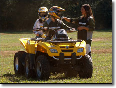 Krista Marie instructing on ATV Safety