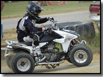 Jenson Roberts on his Honda TRX450R ATV 