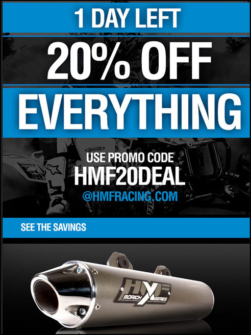 HMF ATV & SxS Exhaust Sale