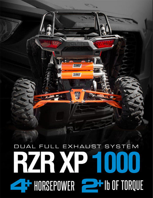 2014 Polaris RZR XP 1000 SxS / UTV Dual HMF Full Exhaust System