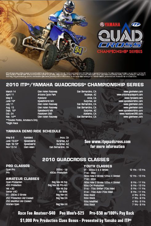 2010 Yamaha / ITP Quadcross ATV Racing Series