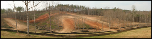The under-construction Outdoor National Level Motocross Track