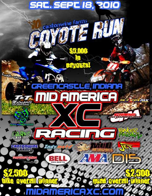 Mid America XC Racing Round 3 Coyote Run Flyer