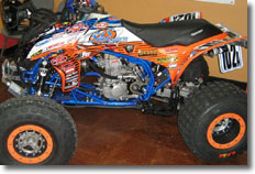 Team Moto X Nutrition Pro Caliber's Honda TRX450R that will be raced at the Legendary SCORE Baja 1000