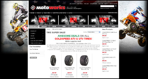 Motoworks' redesigned ATV & SxS / UTV online store 