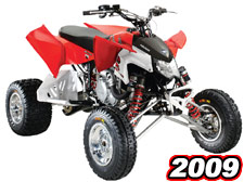 2009 Polaris Outlaw 450MXR, 525 IRS e 525S ATV