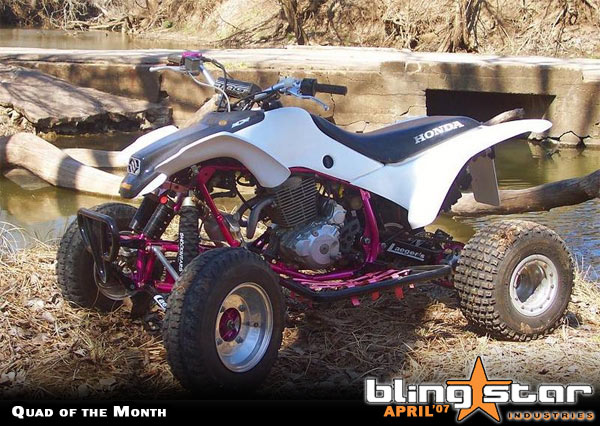 Pink plastics for honda 400ex #5
