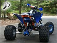 TRX450R Orange Blue ATV