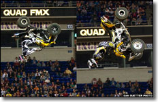 Guetter bothers backflip their Can-Am DS450 ATVs