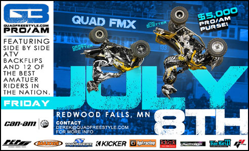 QuadFreestyle.com's Pro-Am ATV Freestyle Contest - Redwood Falls, MN - July 8, 2011