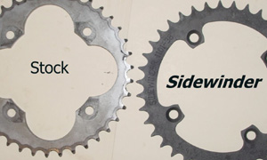 Sidewinder Rear Sprocket vs. Stock