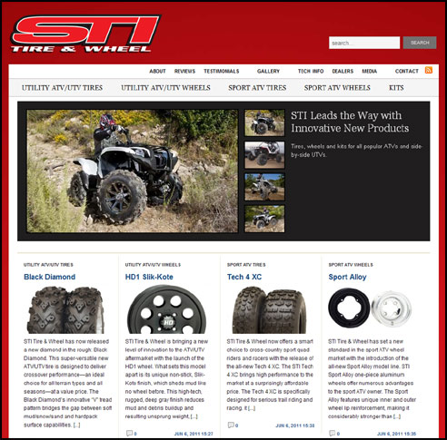 STI Tire and Wheels Website