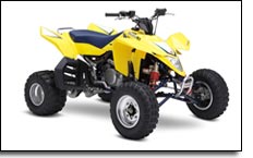 Yellow QuadRacer LTR450 ATV