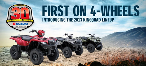 2013 Suzuki KingQuad Utility ATV Models