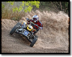 Hunter Miller Rails a berm on his Can-Am DS450