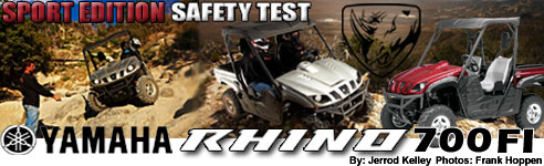 2009 Yamaha Rhino 700 FI Safety Test Ride Review