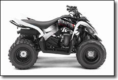 2012 Yamaha Raptor 90 Youth ATV with Turbulance Graphics 