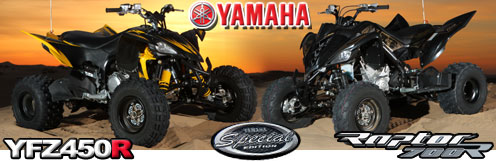2012 Yamaha YFZ450R SE & Raptor 700R SE ATV