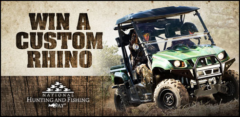 Win a custom Yamaha Rhino for National Hunting Fishing Day