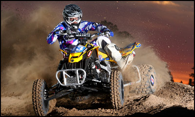 John Natalie DS450 ATV Roost