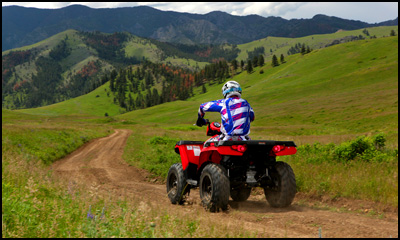 2010 Polaris Sportsman 400 H.O 4x4 ATV - Montana Mountains 