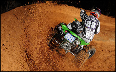 Hetrick Racing's #88 Joel Hetrick - Kawasaki KFX450 ATV 