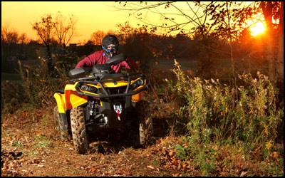2012 Can-Am Outlander 1000 XT Utility ATV Sunset