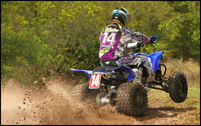 HMF's #14 Johnny Gallagher - Yamaha YFZ450R Sport ATV 