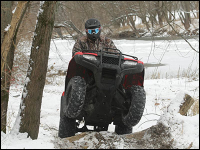 2014 Honda Rancher Winter Riding Wallpaper