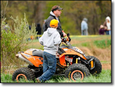 Evansville MX Park pit area atv