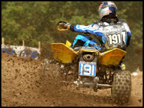 Suzuki's Dustin Wimmer  -  Pro ATV Motocross Racers