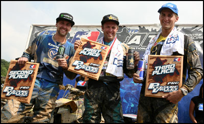 AMA Pro ATV Motocross Podium
