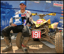 Suzuki's Dustin Wimmer  -  Pro ATV Motocross Racers