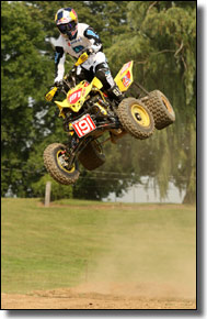 Suzuki's Dustin Wimmer  -  Pro ATV Motocross Racers