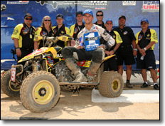 Suzuki's Dustin Wimmer  -  Pro ATV Motocross Racers