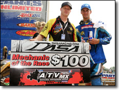 Suzuki's Dustin Wimmer  -  Pro ATV Motocross Racers