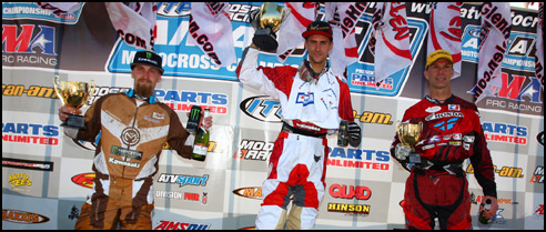 AMA Pro ATV Motocross Podium