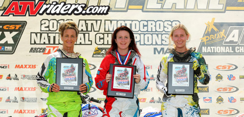 Women ATV Motocross Podium