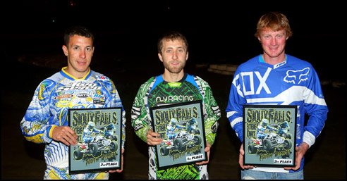 Extreme Dirt Track Pro-Am Unlimited ATV Racing Podium