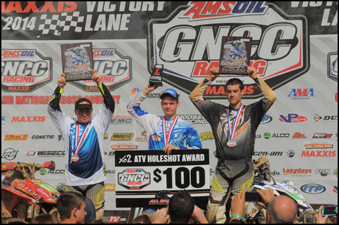 GNCC Racing XC2 Pro -am ATV Podium
