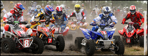 Bill Ballance Grabbed the Pro Holeshot on his Yamaha YFZ450 ATV